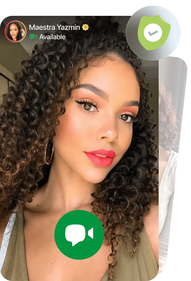 Video-Chat-Profil einer Frau