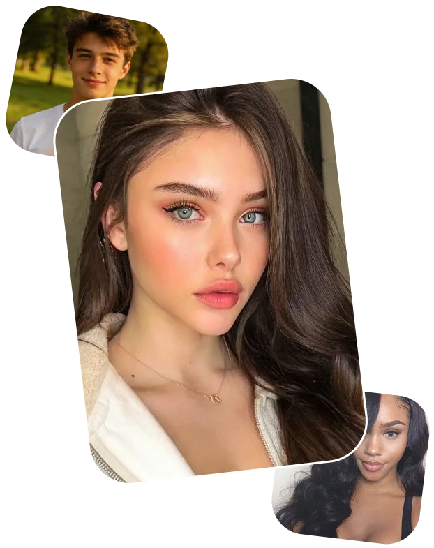 Collage of user profile photos