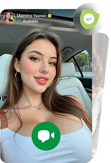 Girl profile in chat app