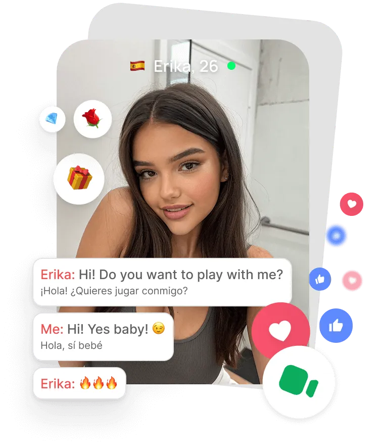 Girl profile with tags