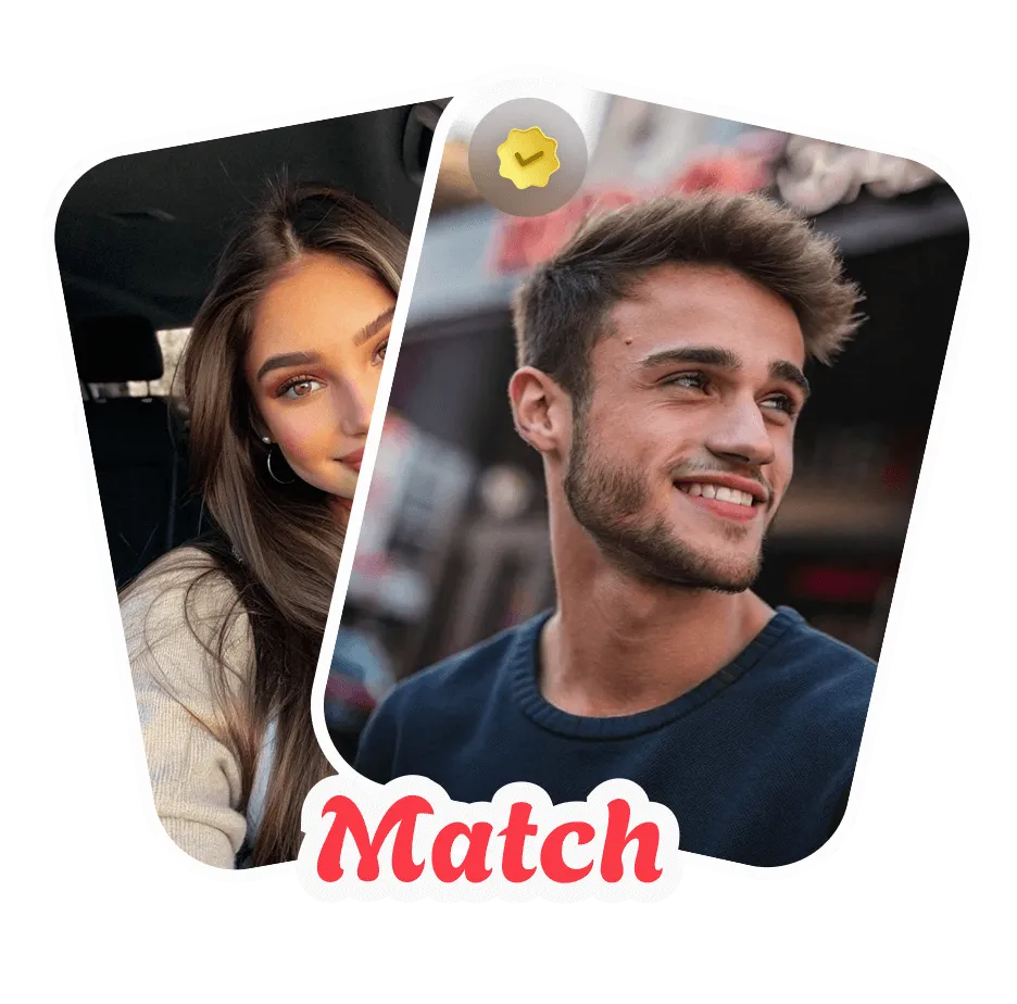 Video match with man and woman
