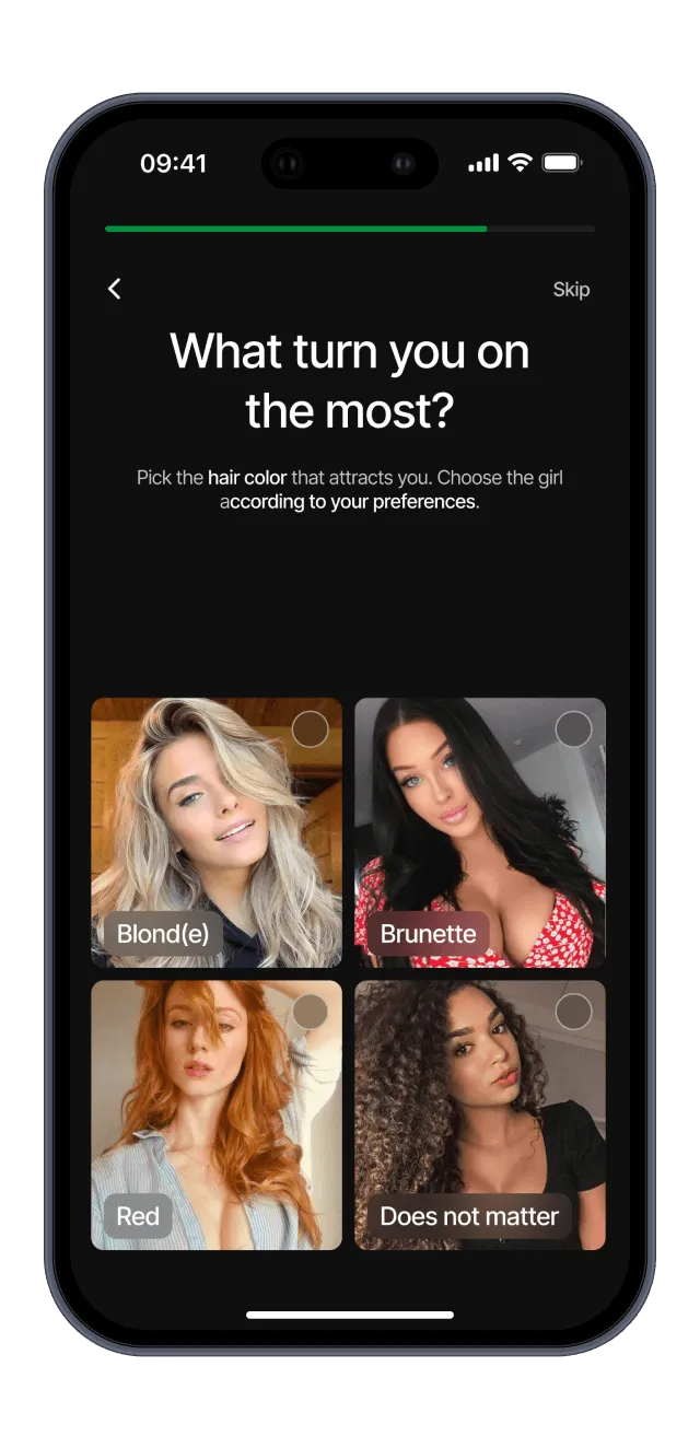 Random question video screen